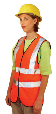 Class 2 Solid Vests with 3M Scotchlite Reflective Tape, 3X-Large, Hi-Viz Yellow