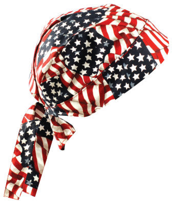 Tuff Nougies Regular Tie Hats, One Size, Wavy Flag