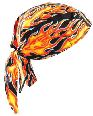 Tuff Nougies Deluxe Tie Hats, One Size, Large Flames