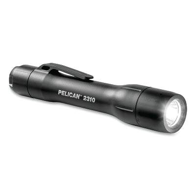2310 FLASHLIGHT 2AA W/OH.BRACKET ABS  BLK
