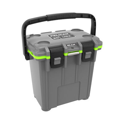 20QT Elite Coolers, 21.5 qt, 12.6 in x 18.8 in x 17.7 in, Dark Gray/Green