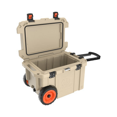 45QW Elite Wheeled Coolers, 45 qt, 20 in x 29.66 in x 19.25 in, Tan