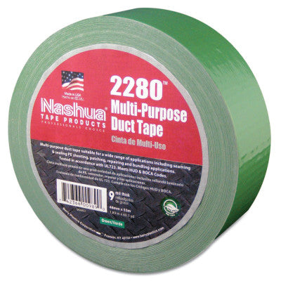 2280 General Purpose Duct Tapes, Green, 55m x 48mm x 9 mil