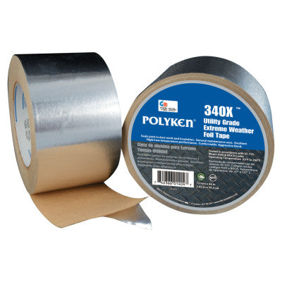 335FT High Temperature Flue Tape, 72 mm X 46 m, 3.8 mil, Aluminum