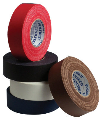 Premium Vinyl Coated Gaffers Tapes, 2 in X 60 yd, 11.5 mil, Black