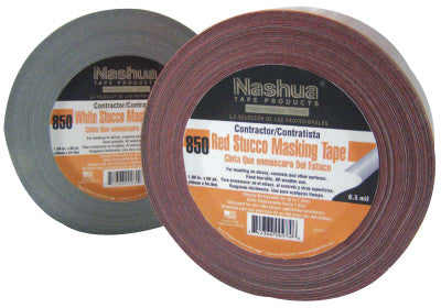 Construction Stucco Tapes, 2 in X 60 yd, 8.5 mil, White