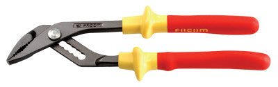 Insulated Slip-Joint Pliers, 10 in, Yellow/Red