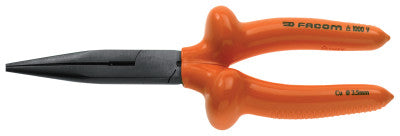 Insulated Needle Nose Pliers, 8 9/32 in