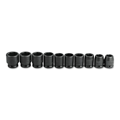 10 Piece Impact Socket Sets, 3/4 in, 6 Point