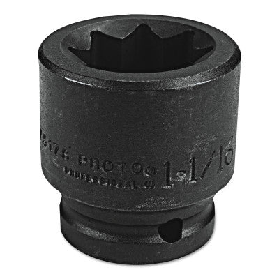 Torqueplus Impact Sockets, 3/4 in Drive, 1 1/16 in Opening, 8 Points