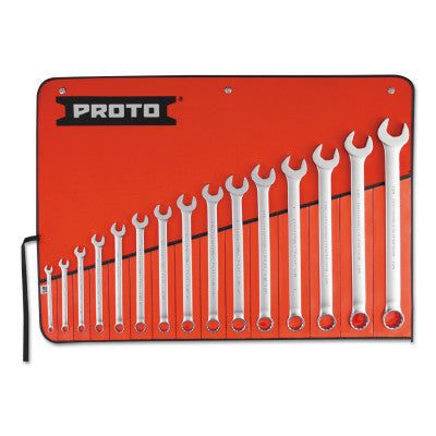 Torqueplus 12-Point Combination Wrench Sets, 15 Piece, Inch, Oval Handle, Satin