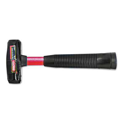 Hand Drilling Hammers, 3 lb,11 5/8 in OL, Fiberglass Handle