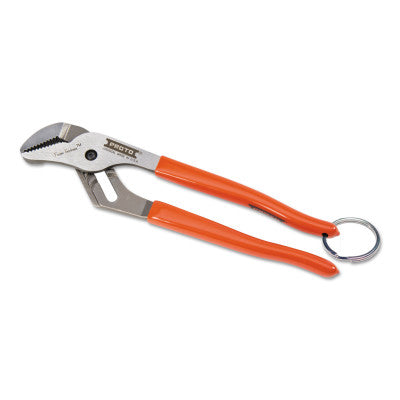 Tether-Ready XL Series Groove Joint Pliers w/ Grips, 10 in Long