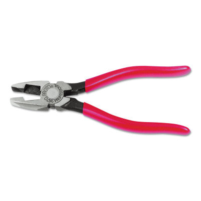 New England Style Linemans Pliers, 7 1/4 in Length, Plastisol Grip