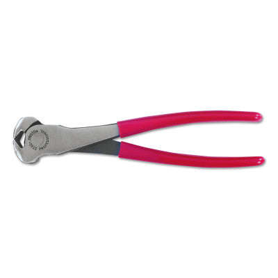 End Cutting Pliers, 8 1/4 in, Plastic-Dipped Grip