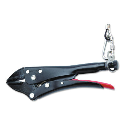 Tether-Ready Straight Jaw Locking Pliers, 9 1/4 in Long, Jaw Opens to 5/8 in