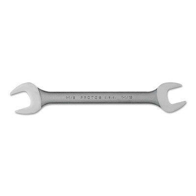 Open End Wrenches, 1 1/16 in; 1 1/8 in Opening, 12 5/8 in Long, Chrome