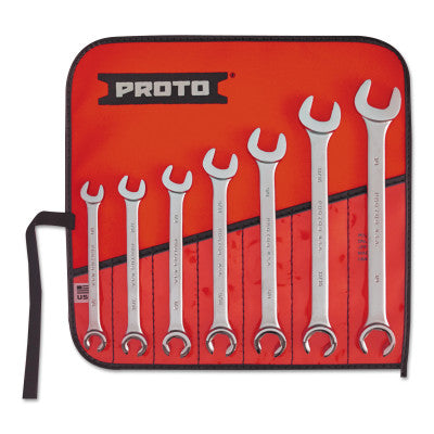 7-Piece 6-Point Flare Nut Combination Wrench Set