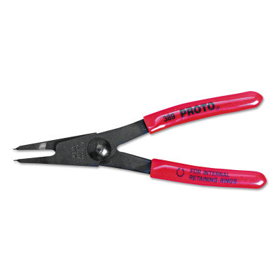 Internal Retaining Ring Pliers, 5 3/8 in, w/45 Degree Tip