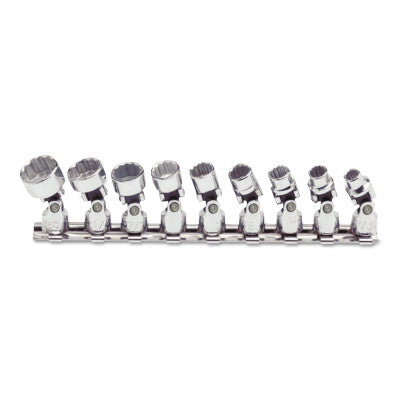 Torqueplus Universal Socket Sets, 1/4 in, 12 Point, 9 Piece