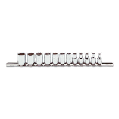 Torqueplus 12 Piece Metric Socket Sets, 1/4 in, 6 Point