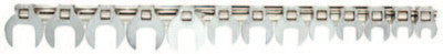 13-Piece Metric Crowfoot Wrench Bit Sets, Metric, 3/8 in Drive