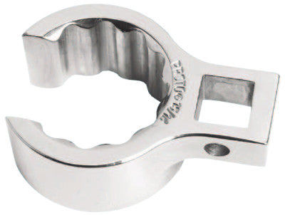 Flare Nut Crowfoot Wrenches, 1/2 in Dr, 1 3/16 in Opening, 12 Pt