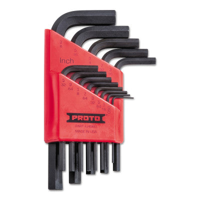 Hex Key Sets, 13 per holder, Hex Tip, Inch