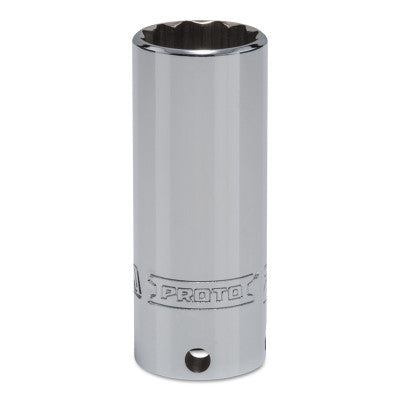 Tether-Ready Drive Deep Sockets, 3/8 in Drive, 21 mm, 2 3/4 in L, 12 Points