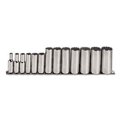 Torqueplus 13 Piece Deep Socket Sets, 3/8 in, 12 Point