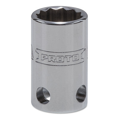 Tether-Ready Drive Deep Sockets, 3/8 in Drive, 12 mm, 1 1/8 in L, 12 Points