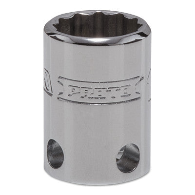 Tether-Ready Drive Deep Sockets, 3/8 in Drive, 14 mm, 1 1/8 in L, 12 Points