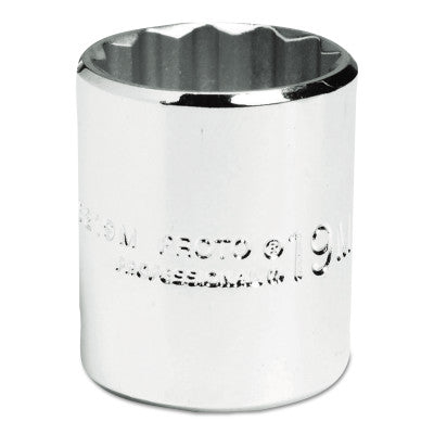 Torqueplus Metric Sockets 3/8 in, 3/8 in Drive, 19 mm, 12 Points