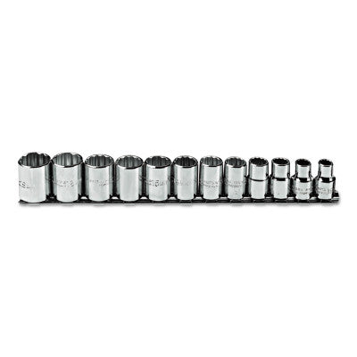 Torqueplus 12 Piece Metric Socket Sets, 3/8 in, 12 Point