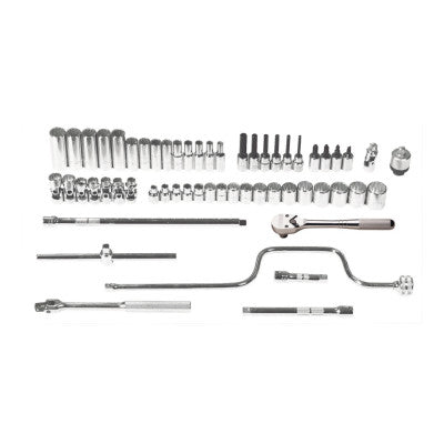 Torqueplus 57 Piece Metric Socket Sets, 3/8 in, 12 Point, Metric