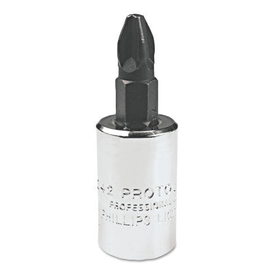 Phillips Socket Bits, 3/8 in Drive, #3 Tip
