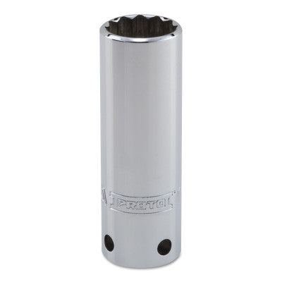 Tether-Ready Drive Deep Sockets, 1/2 in Drive, 13/16 in, 3 1/4 in L, 12 Points