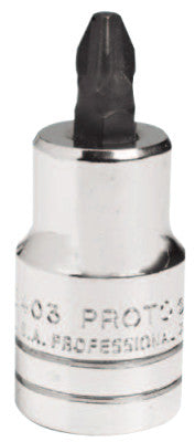 Phillips Screwdriver Bits, 1/2 in Drive, #2 Tip