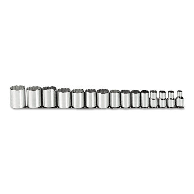 Torqueplus 15 Piece Socket Sets, 1/2 in, 12 Point