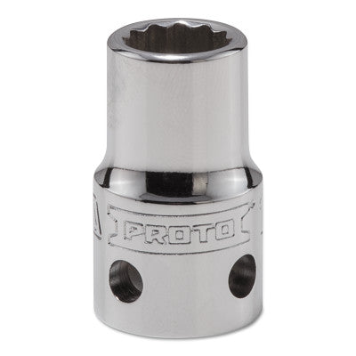 Tether-Ready Drive Deep Sockets, 1/2 in Drive, 12 mm, 1 31/64 in L, 12 Points