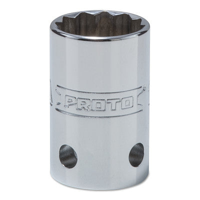 Tether-Ready Drive Deep Sockets, 1/2 in Drive, 18 mm, 1 1/2 in L, 12 Points