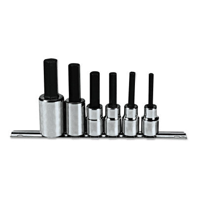 6 Piece Metric Hex Bit Socket Sets, 1/2 in