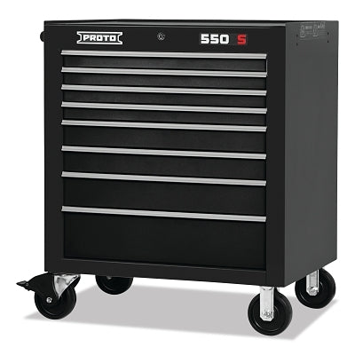 ROLLER CAB 34 IN 8 DRAWER BLACK