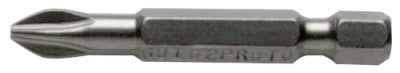 Phillips Power Drive Bits, #2,  Drive, 2 3/4 in