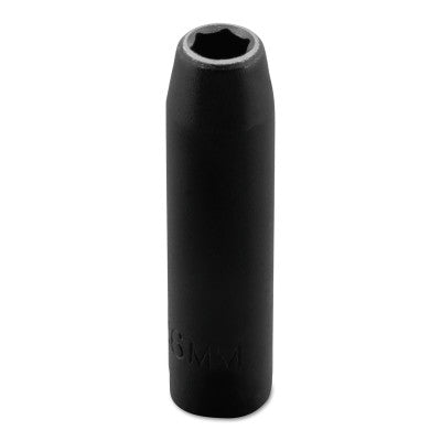 Torqueplus Metric Deep Impact Sockets 1/4 in, 1/4 in Drive, 6 mm, 6 Points