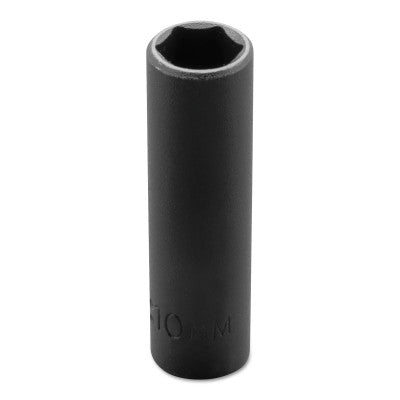 Torqueplus Metric Deep Impact Sockets 1/4 in, 1/4 in Drive, 10 mm, 6 Points