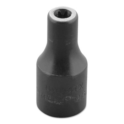Torx Impact Sockets, 1/4 in Drive, E4 Tip