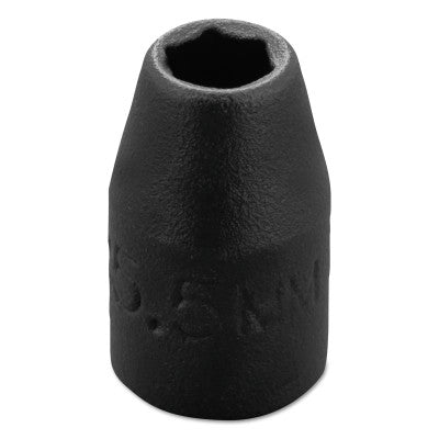 Torqueplus Metric Impact Sockets 1/4 in, 1/4 in Drive, 5.5 mm, 6 Points