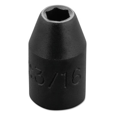 Torqueplus Impact Sockets 1/4 in, 1/4 in Drive, 3/16 in, 6 Points
