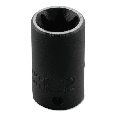 Torx Impact Sockets, 1/4 in Drive, E12 Tip
